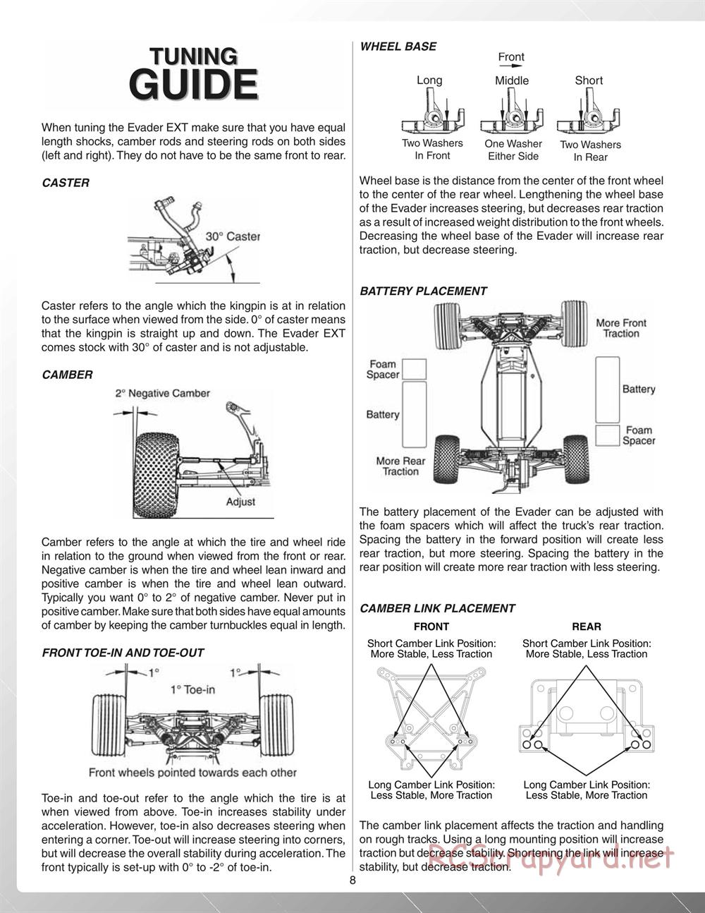 Duratrax - Evader EXT - Manual - Page 8