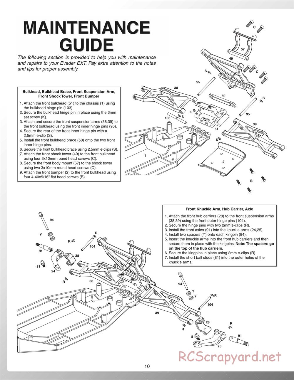 Duratrax - Evader EXT - Manual - Page 10