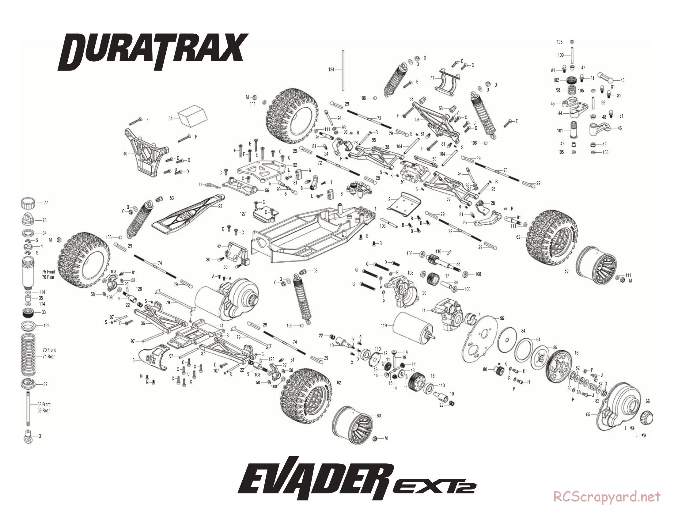 Duratrax - Evader EXT2 - Exploded Views - Page 3