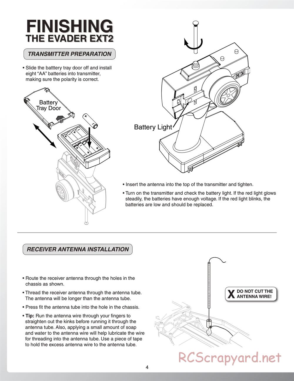 Duratrax - Evader EXT2 - Manual - Page 4