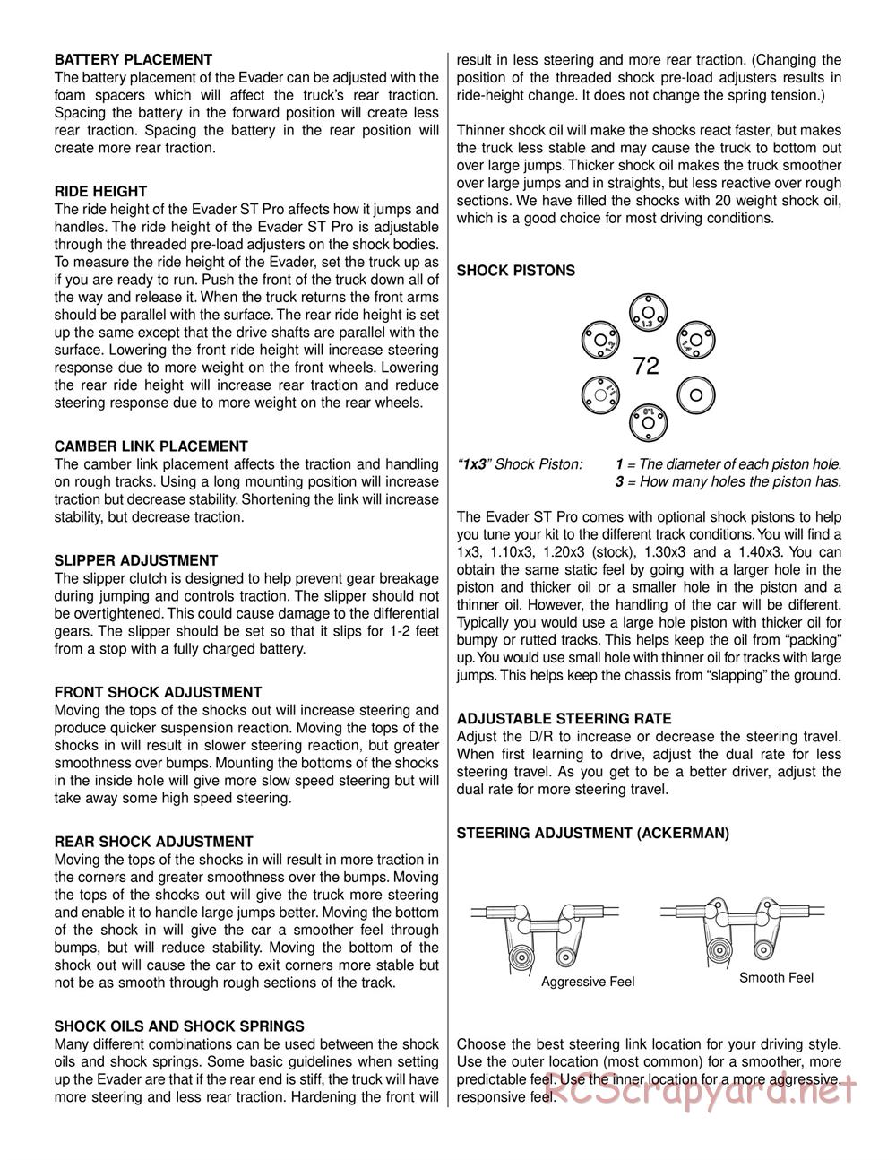 Duratrax - Evader ST Pro - Manual - Page 16