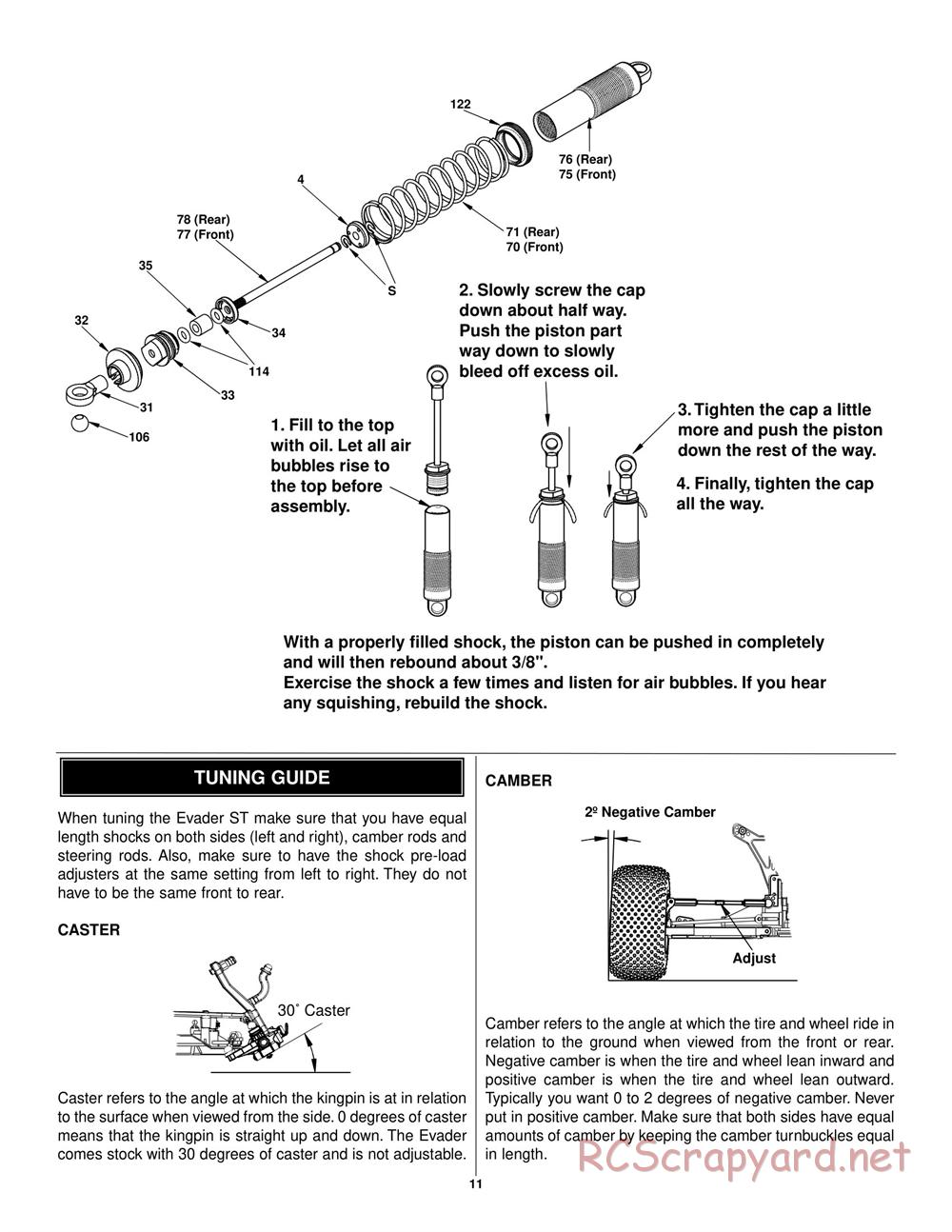 Duratrax - Evader ST - Manual - Page 11