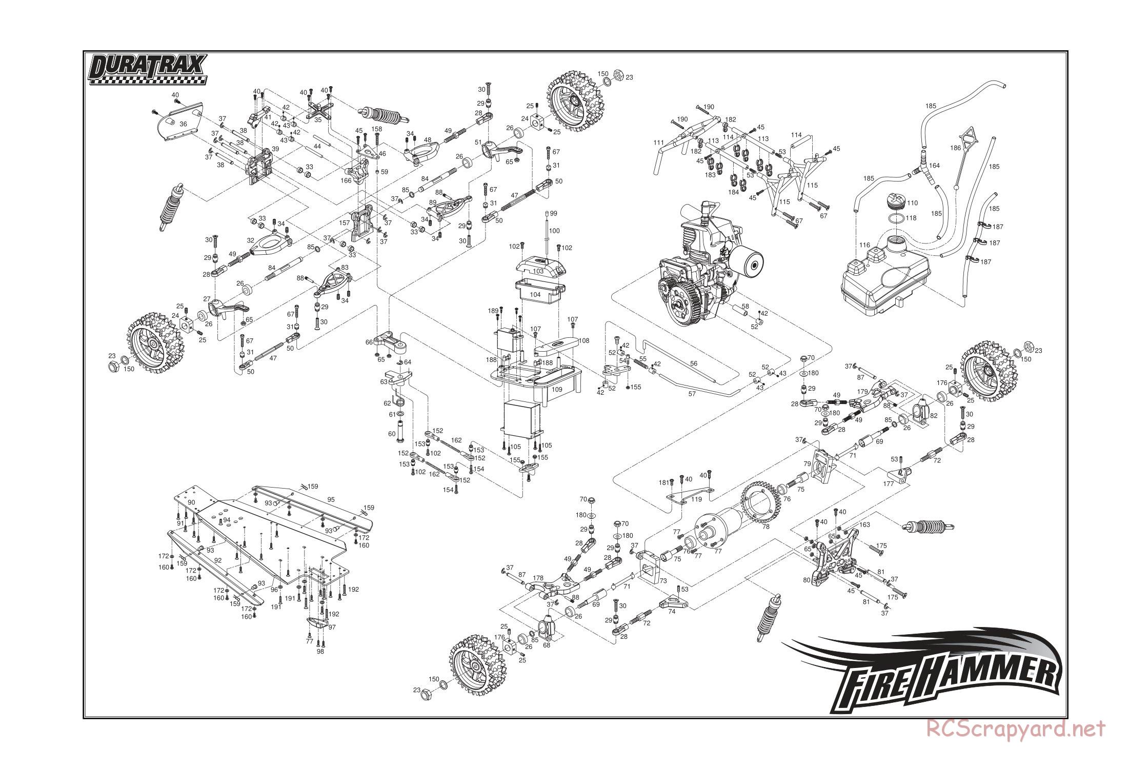 Duratrax - FireHammer Buggy - Exploded Views - Page 3