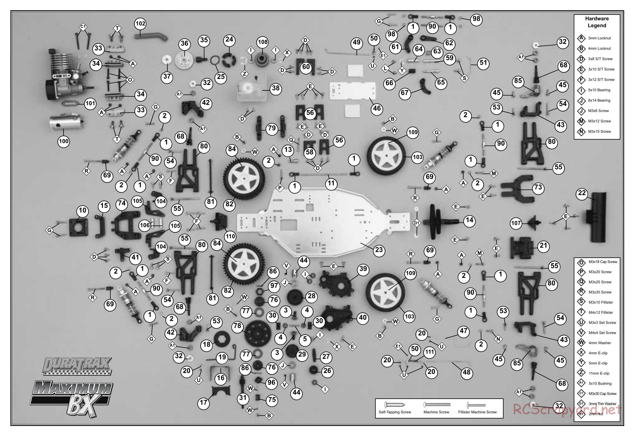 Duratrax - Maximum BX - Exploded Views - Page 3