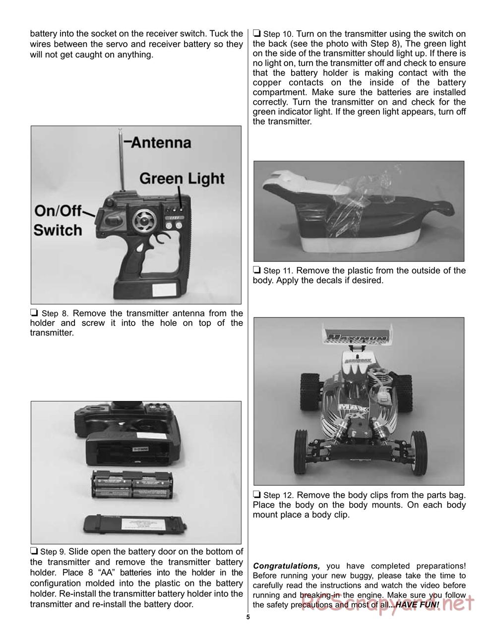 Duratrax - Maximum BX - Manual - Page 5