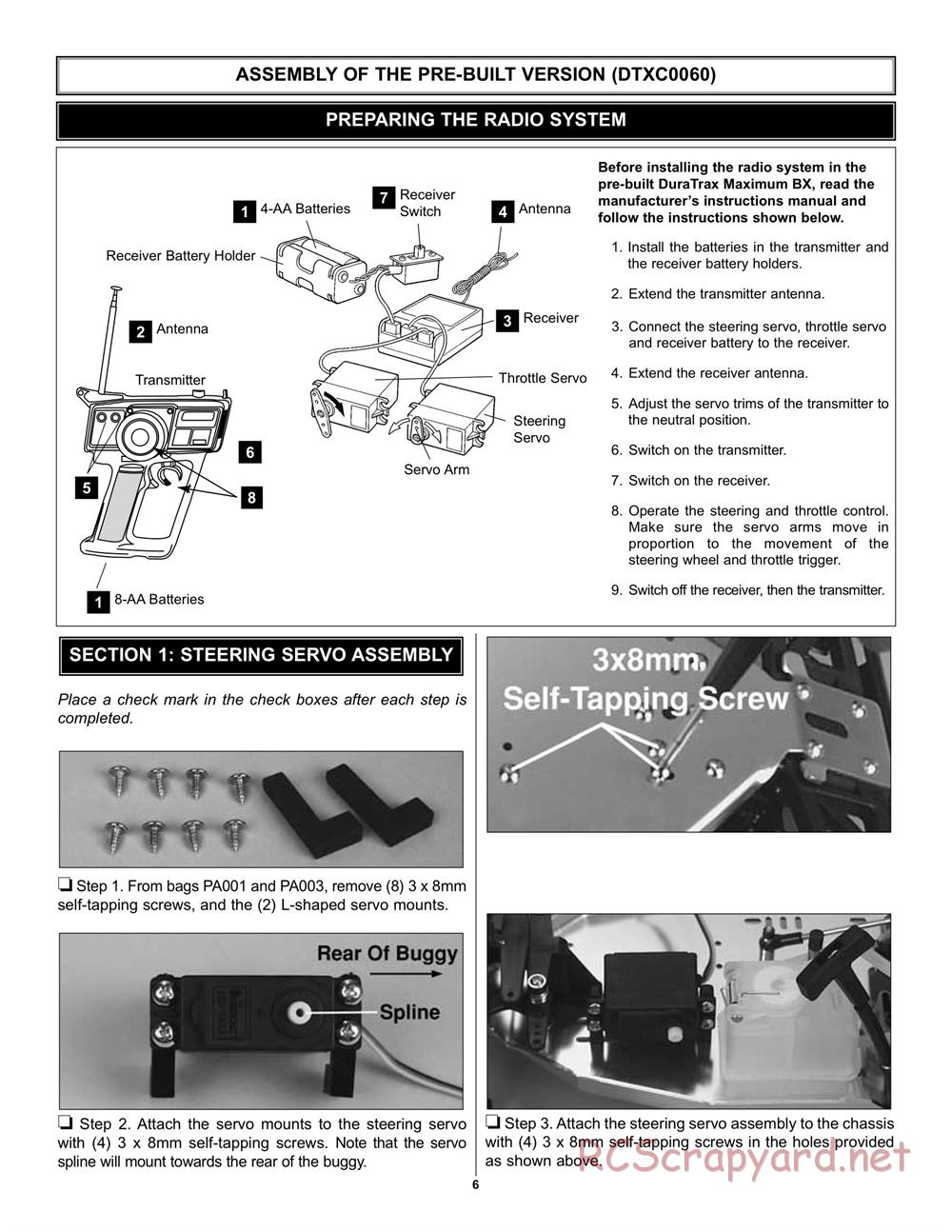 Duratrax - Maximum BX - Manual - Page 6