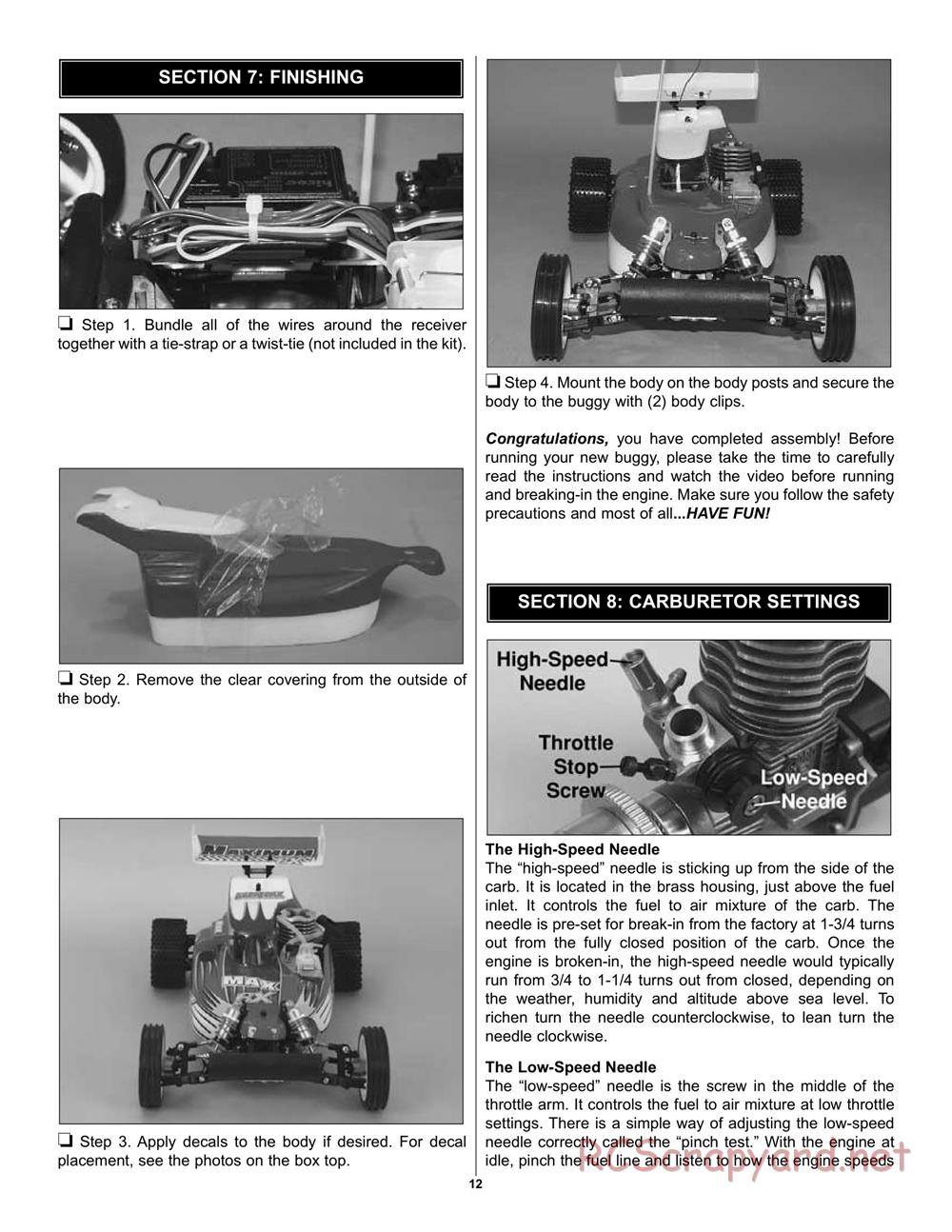 Duratrax - Maximum BX - Manual - Page 12