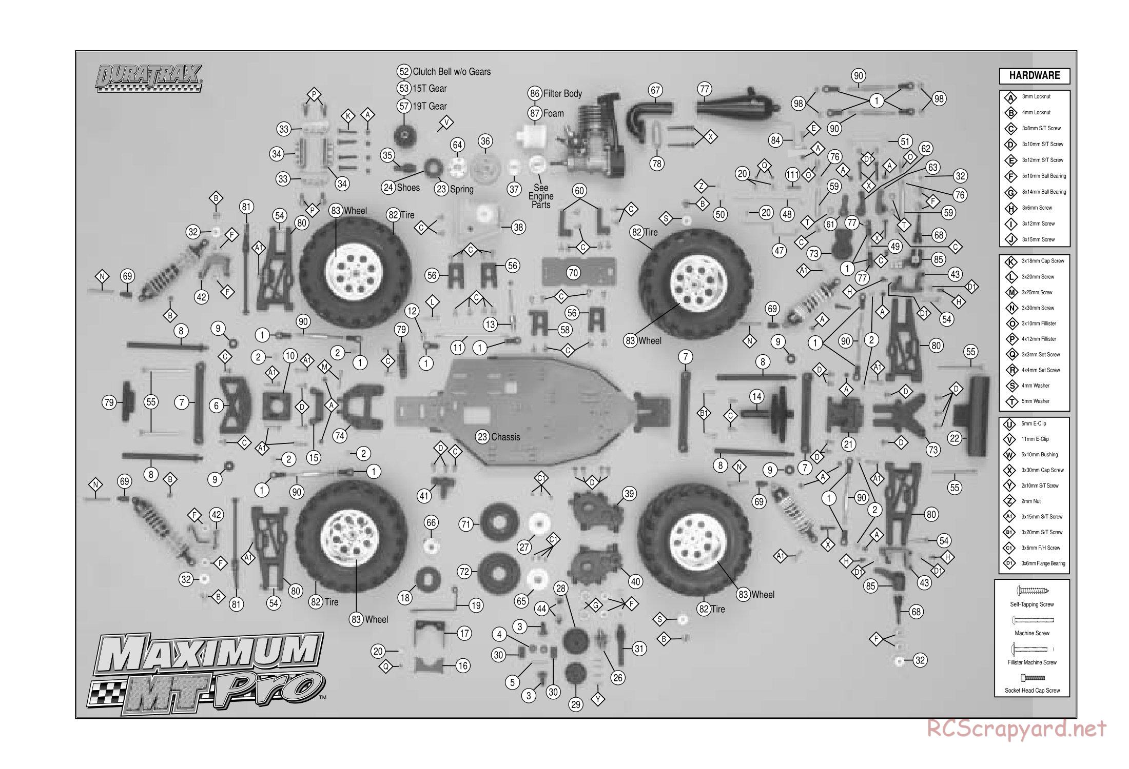 Duratrax - Maximum MT Pro - Exploded Views - Page 3