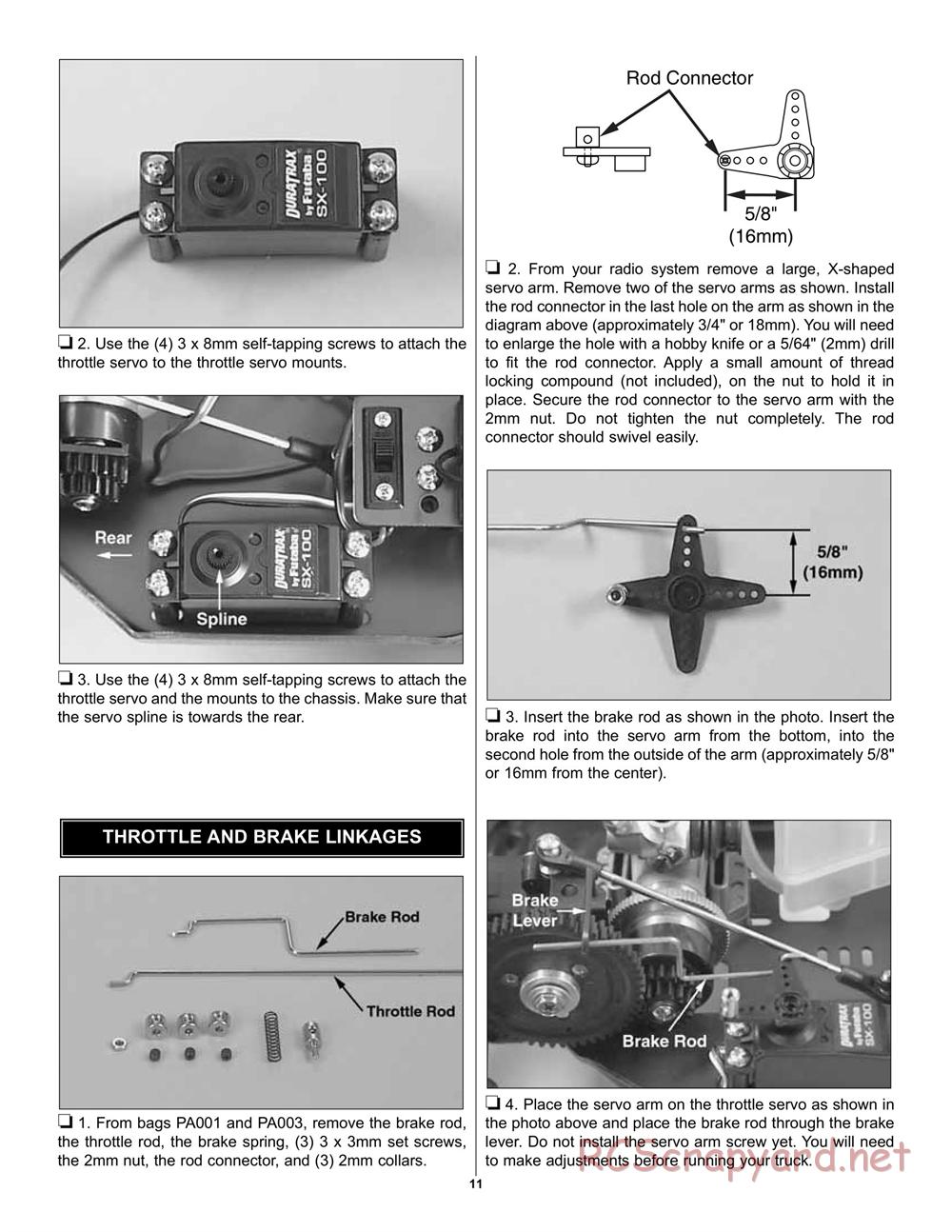 Duratrax - Maximum MT Pro - Manual - Page 11