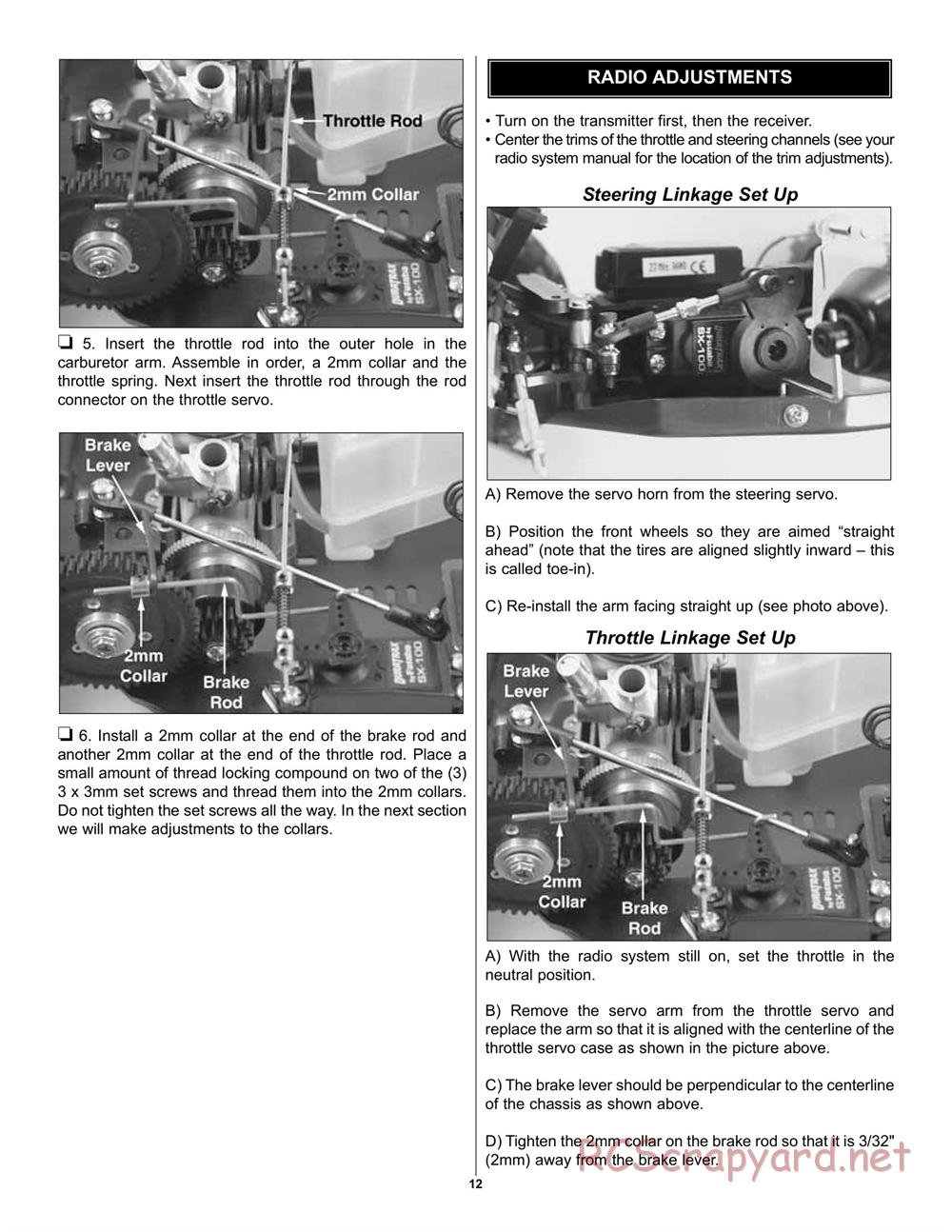 Duratrax - Maximum MT Pro - Manual - Page 12