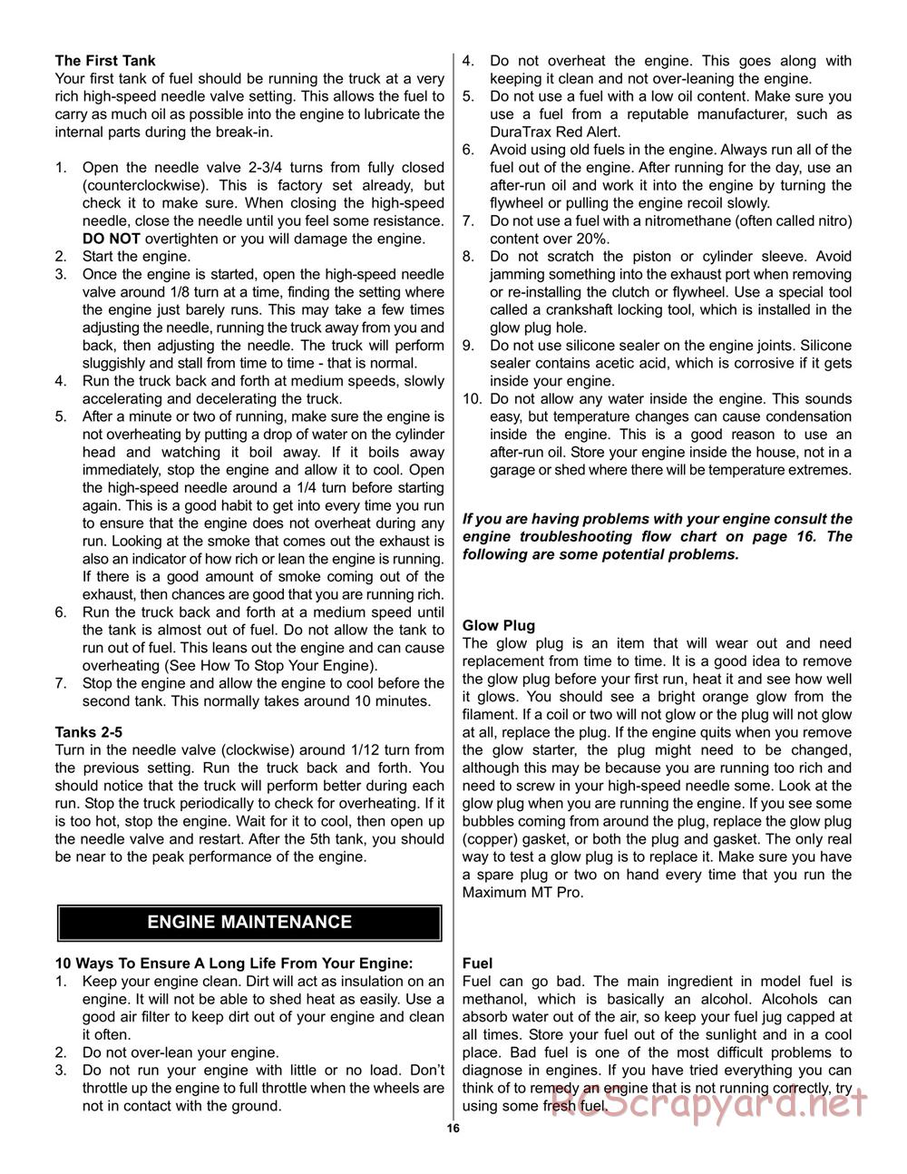 Duratrax - Maximum MT Pro - Manual - Page 16