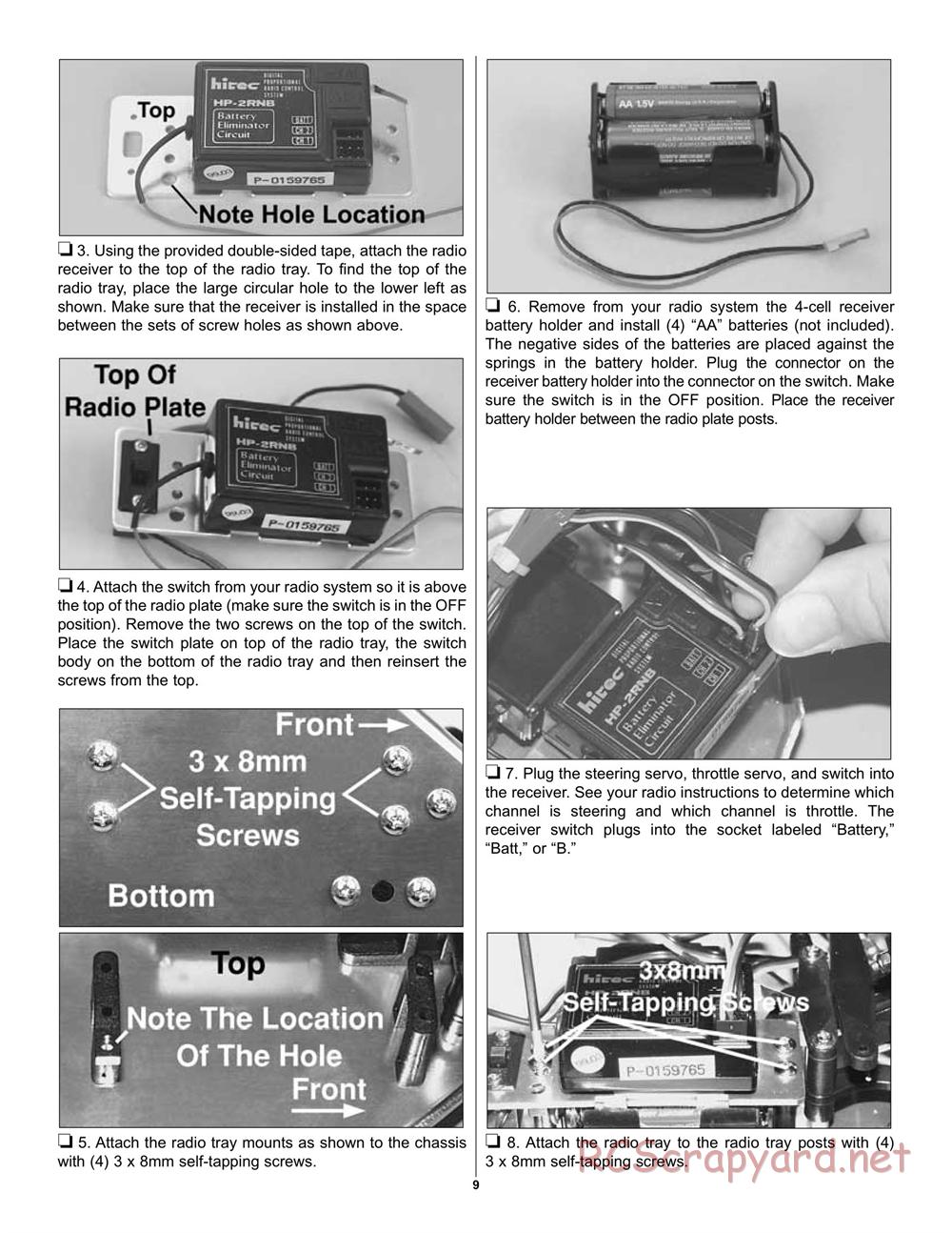 Duratrax - Maximum MT - Manual - Page 9