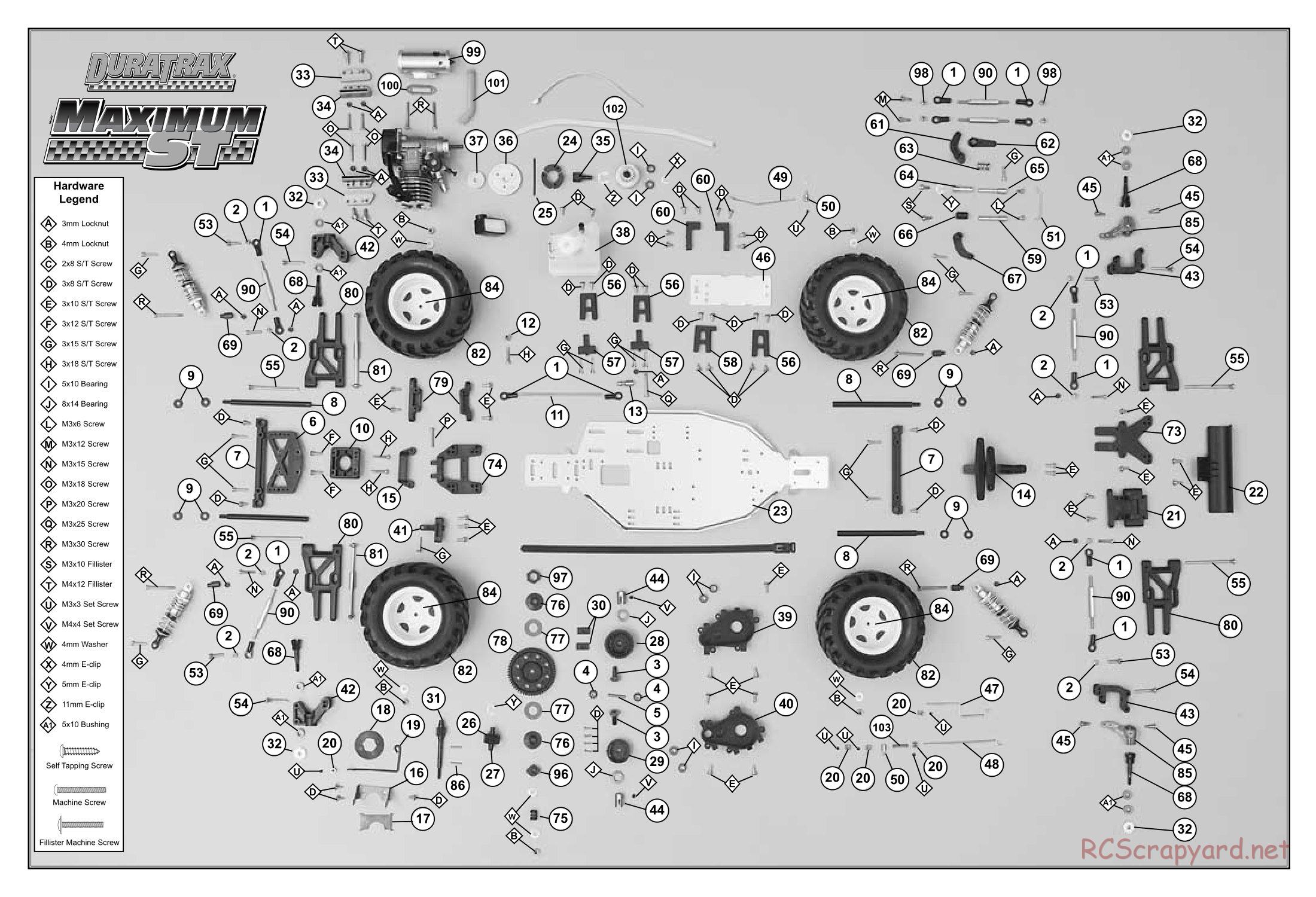 Duratrax - Maximum ST - Exploded Views - Page 3