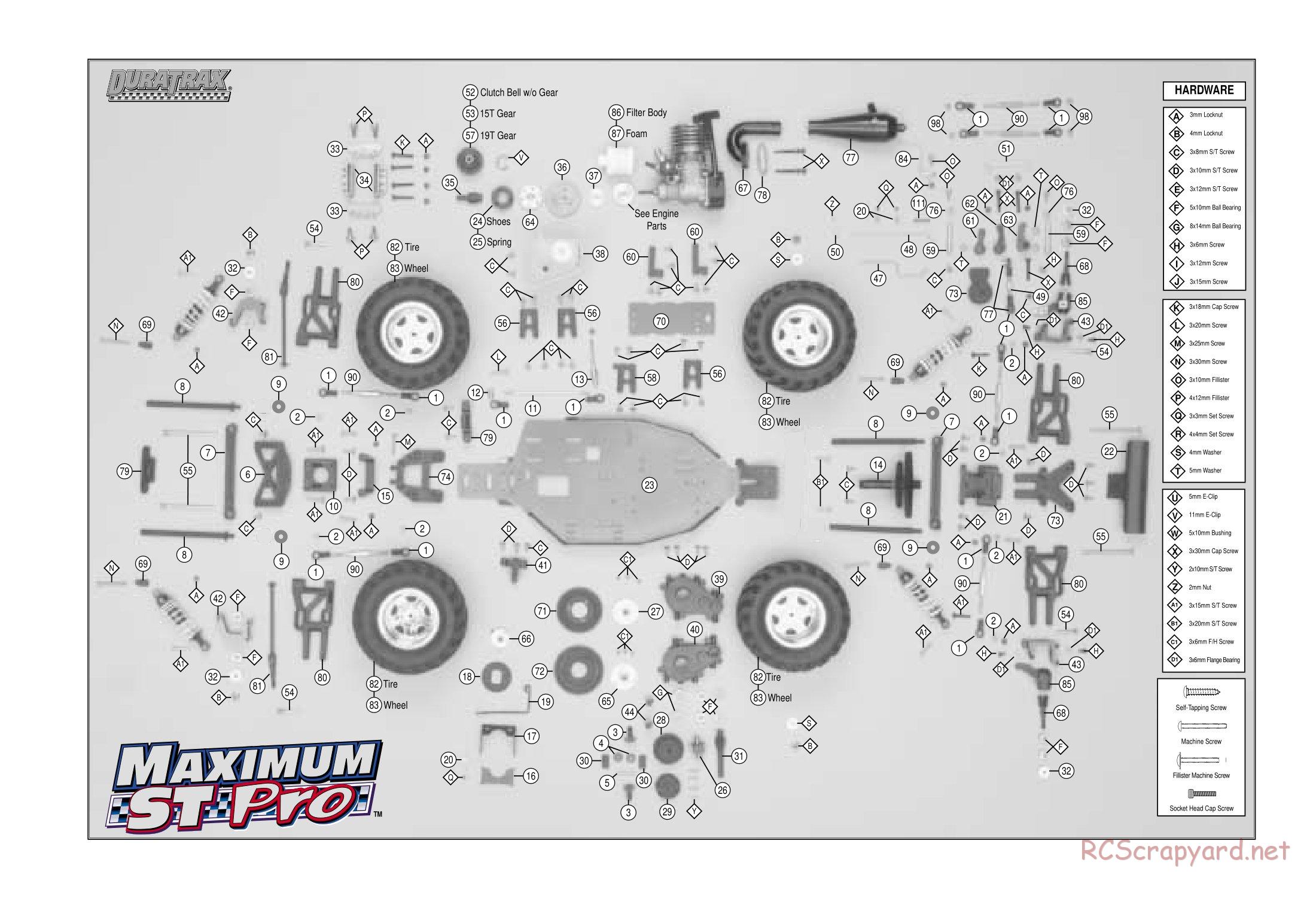 Duratrax - Maximum ST Pro - Exploded Views - Page 3