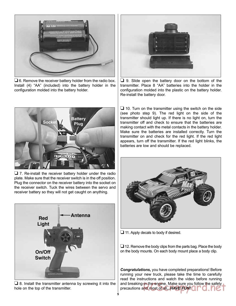 Duratrax - Maximum ST Pro - Manual - Page 5