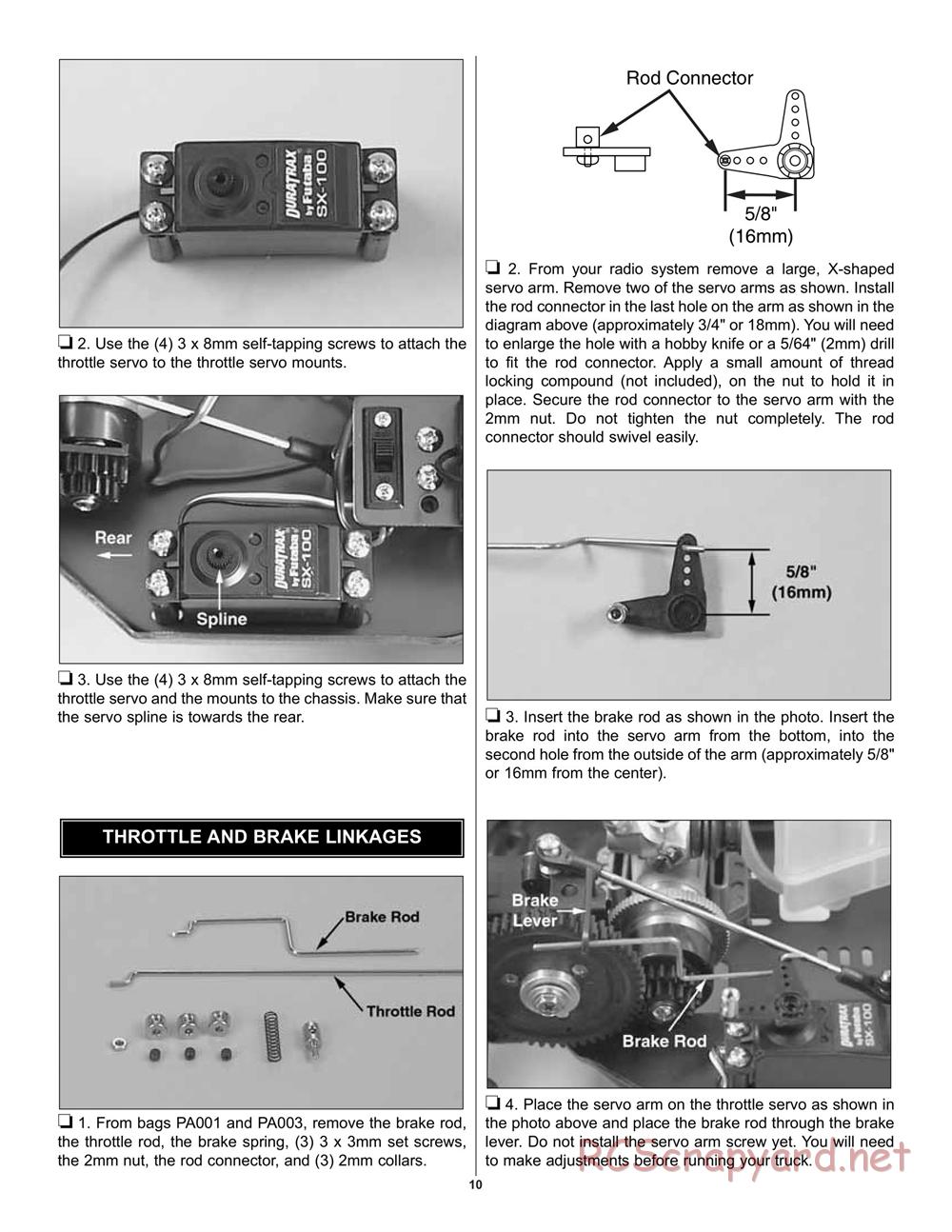 Duratrax - Maximum ST Pro - Manual - Page 10