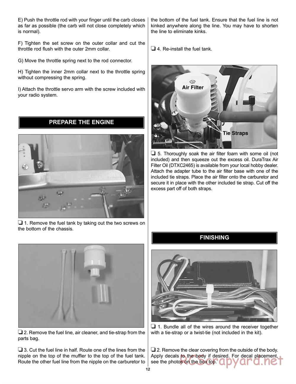 Duratrax - Maximum ST Pro - Manual - Page 12