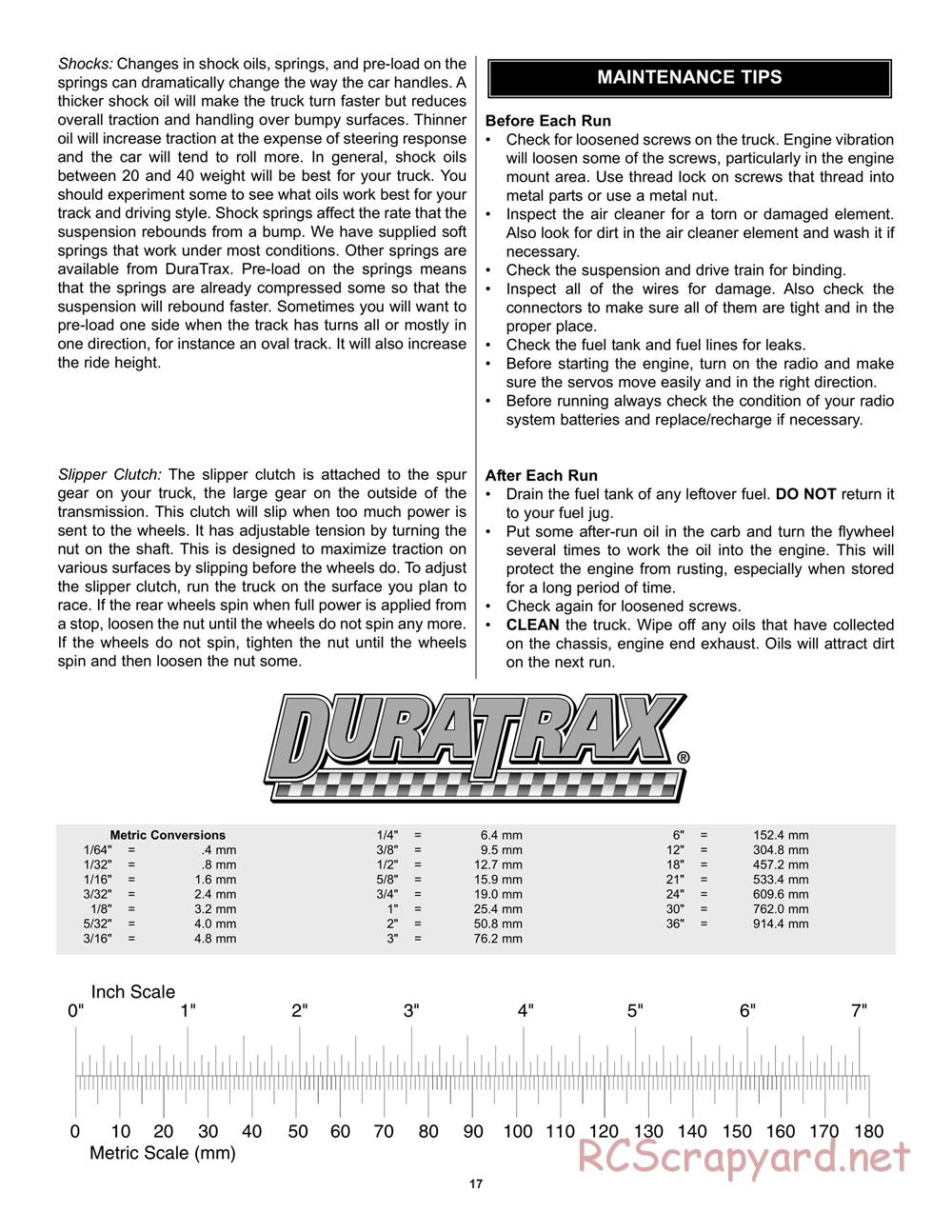 Duratrax - Maximum ST Pro - Manual - Page 17