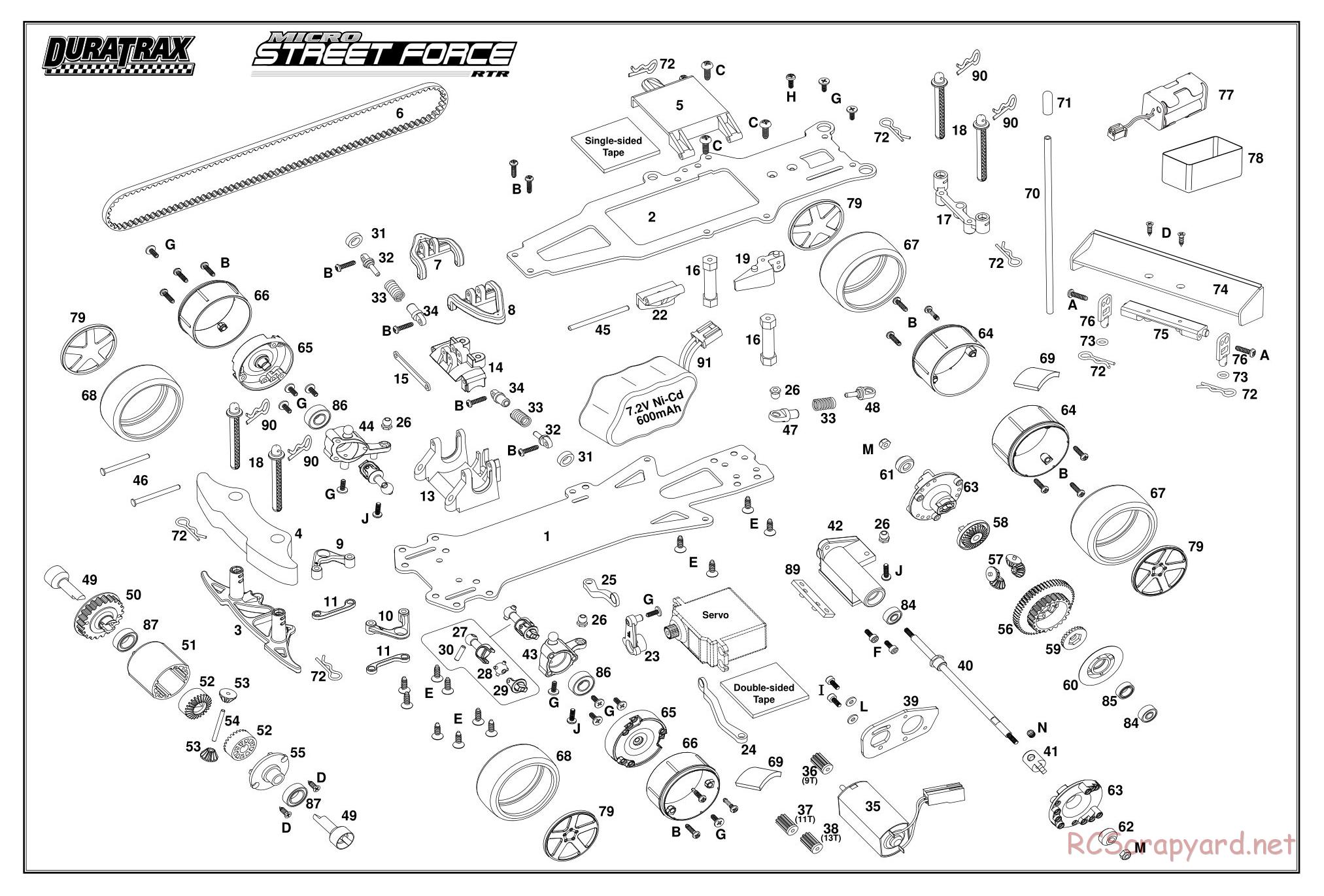 Duratrax - Micro Street Force - Exploded Views - Page 3