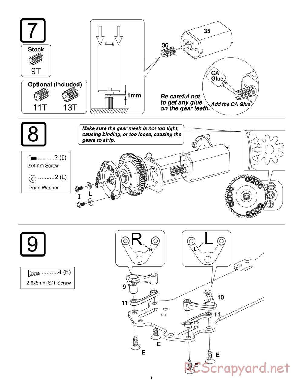 Duratrax - Micro Street Force - Manual - Page 9