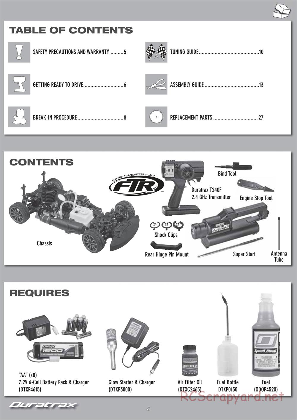 Duratrax - Nissan GT-R - Manual - Page 4