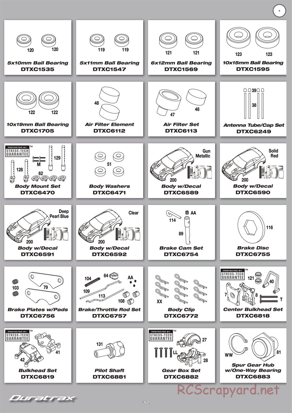 Duratrax - Nissan GT-R - Manual - Page 32