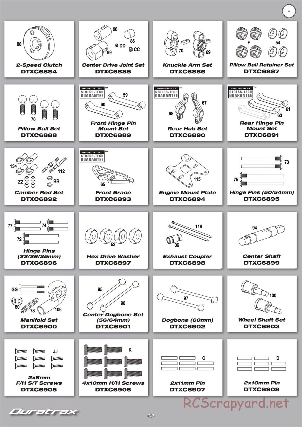 Duratrax - Nissan GT-R - Manual - Page 33