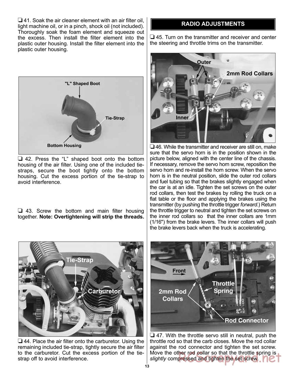 Duratrax - Nitro Demon - Manual - Page 13