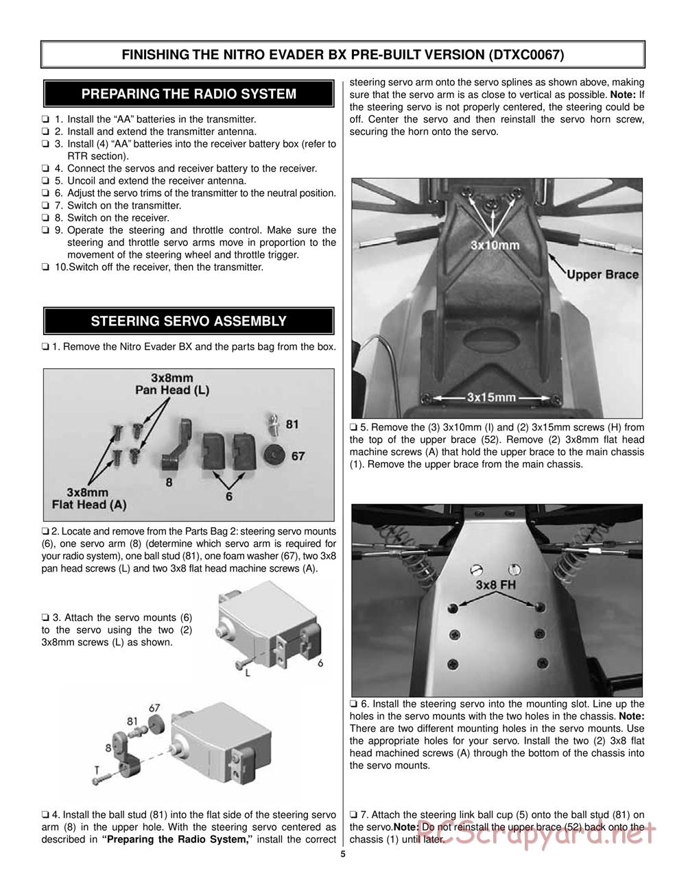 Duratrax - Nitro Evader BX - Manual - Page 5