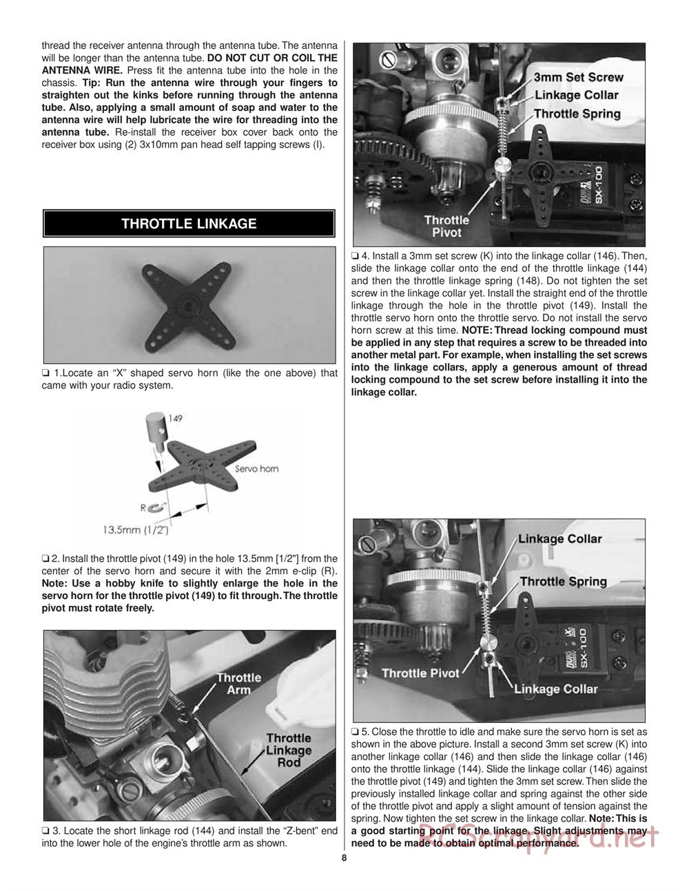 Duratrax - Nitro Evader BX - Manual - Page 8