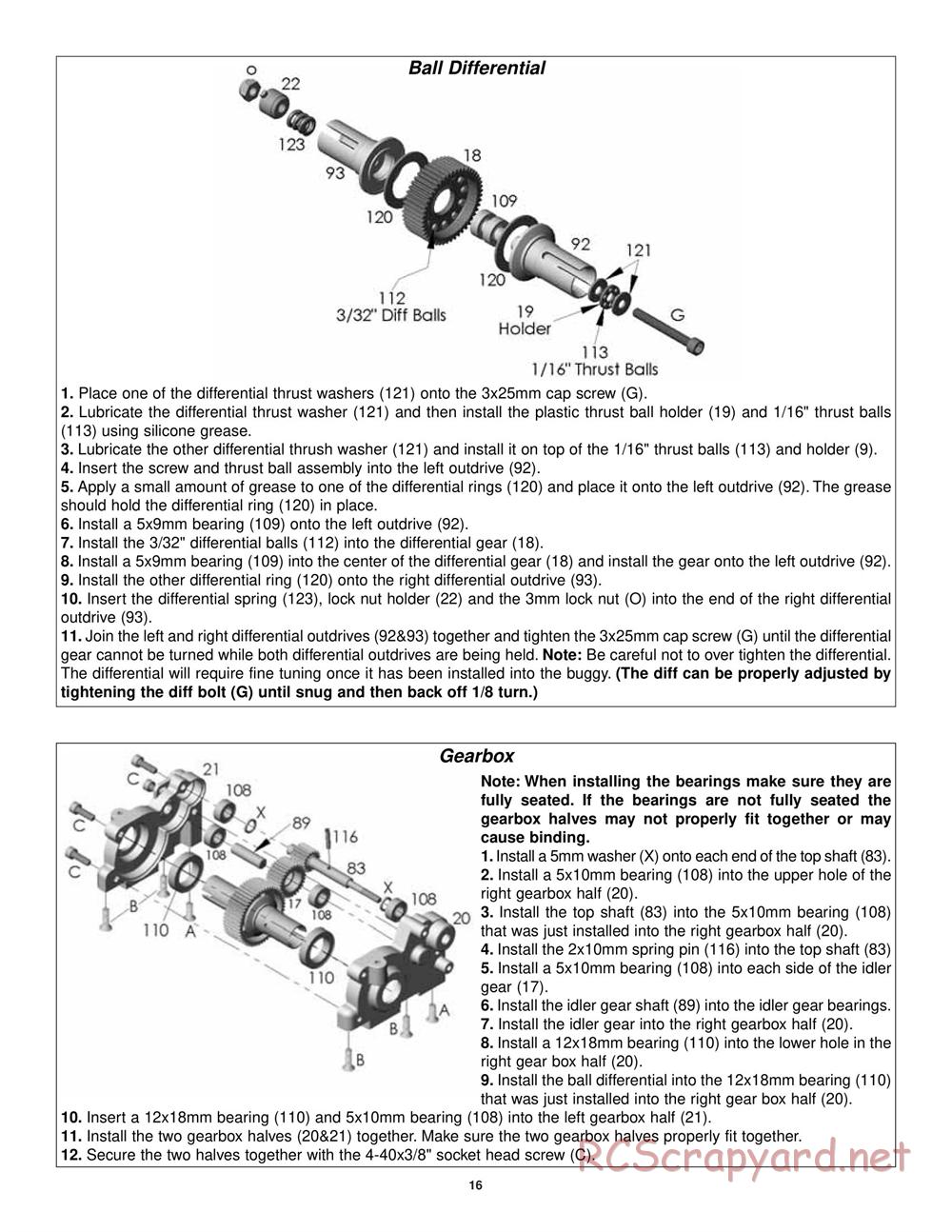 Duratrax - Nitro Evader BX - Manual - Page 16