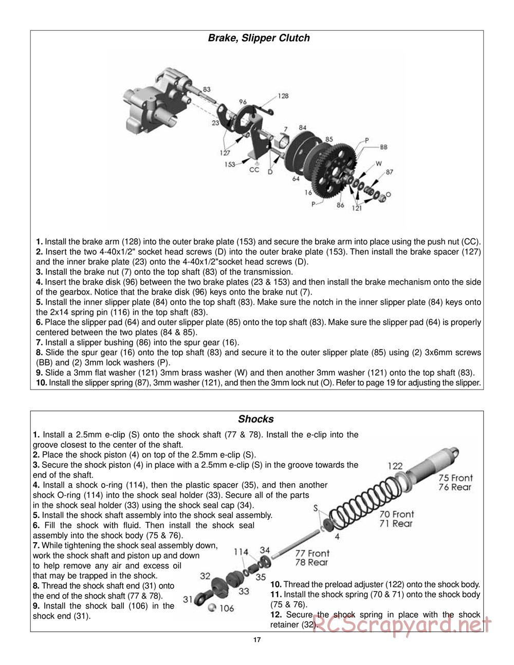 Duratrax - Nitro Evader BX - Manual - Page 17