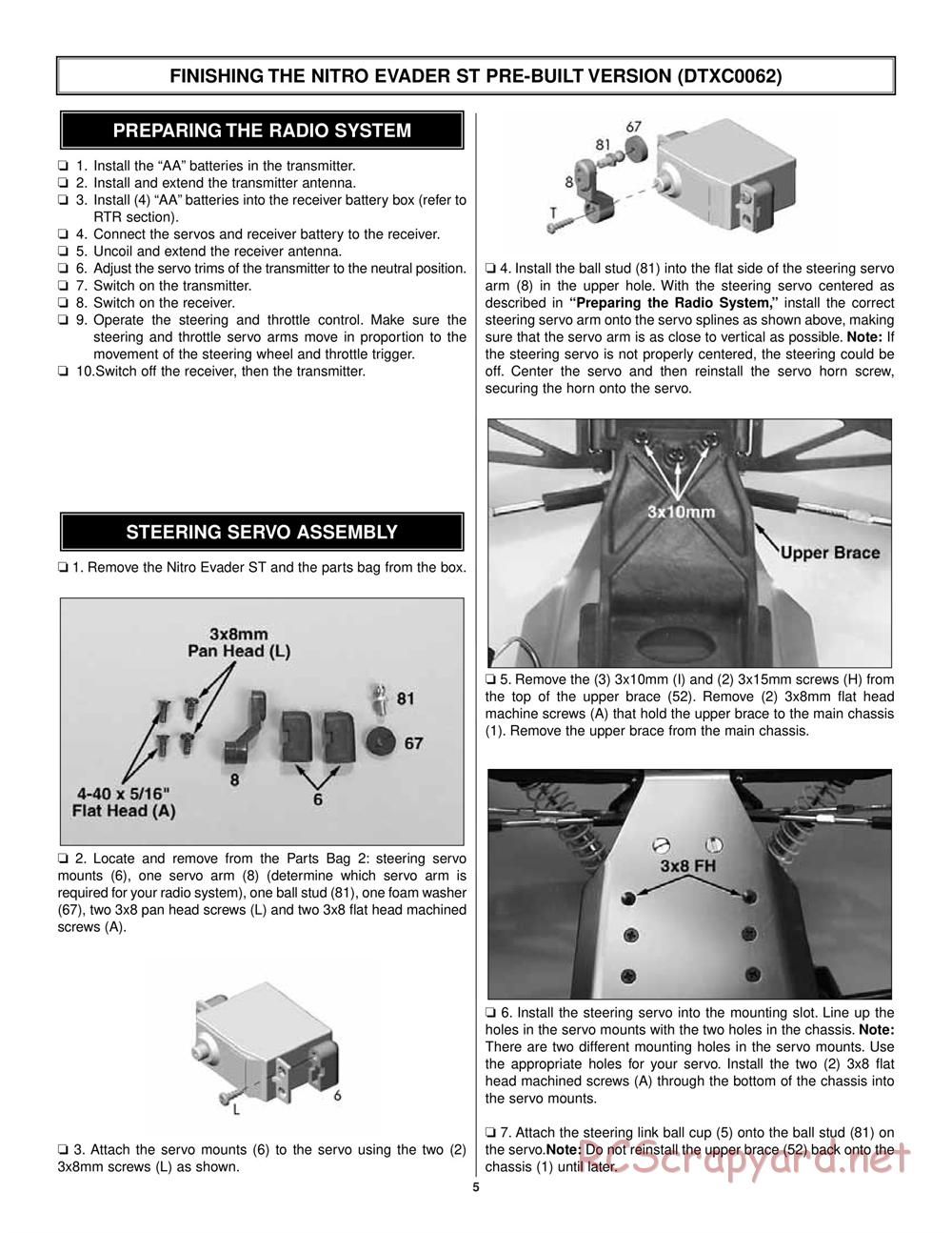 Duratrax - Nitro Evader ST - Manual - Page 5