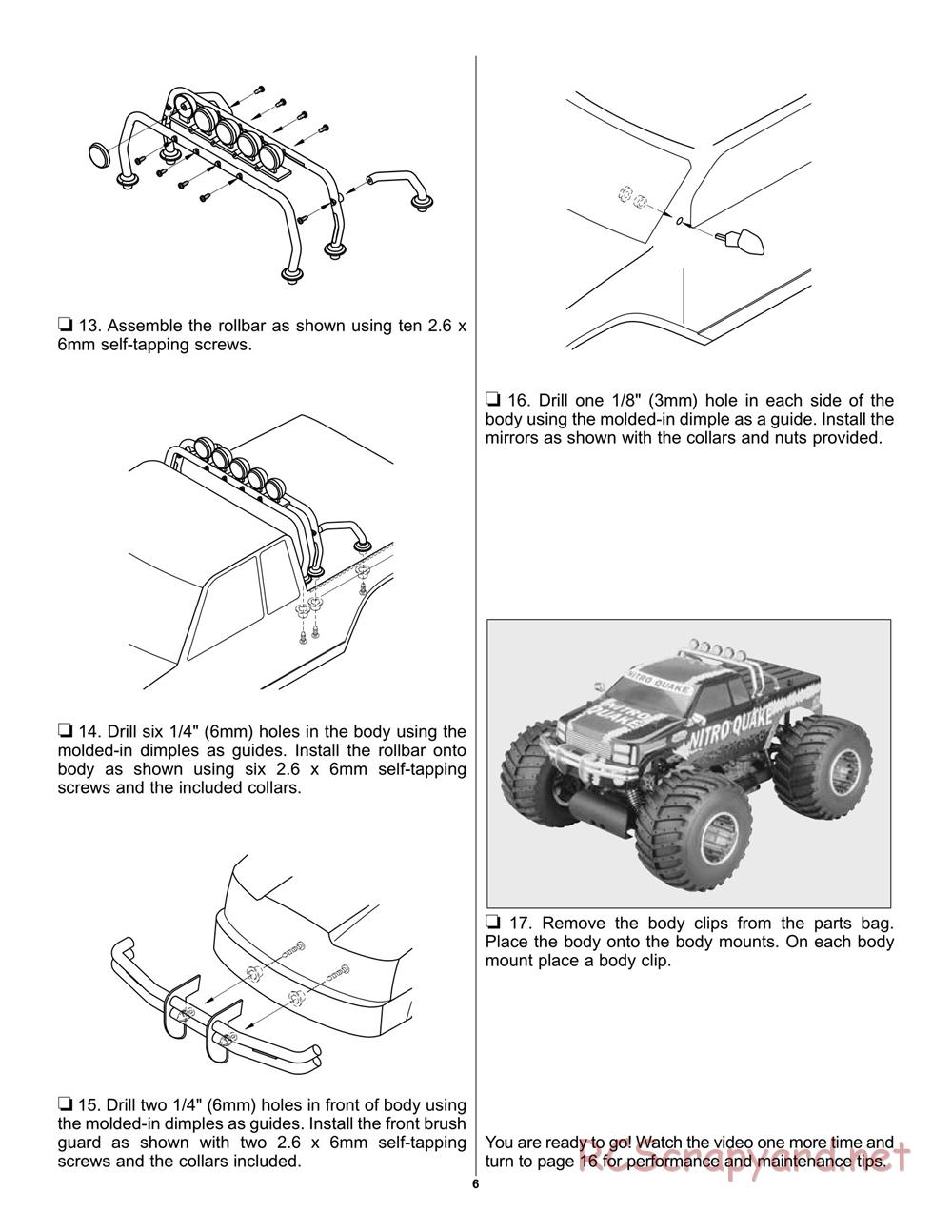 Duratrax - Nitro Quake - Manual - Page 6