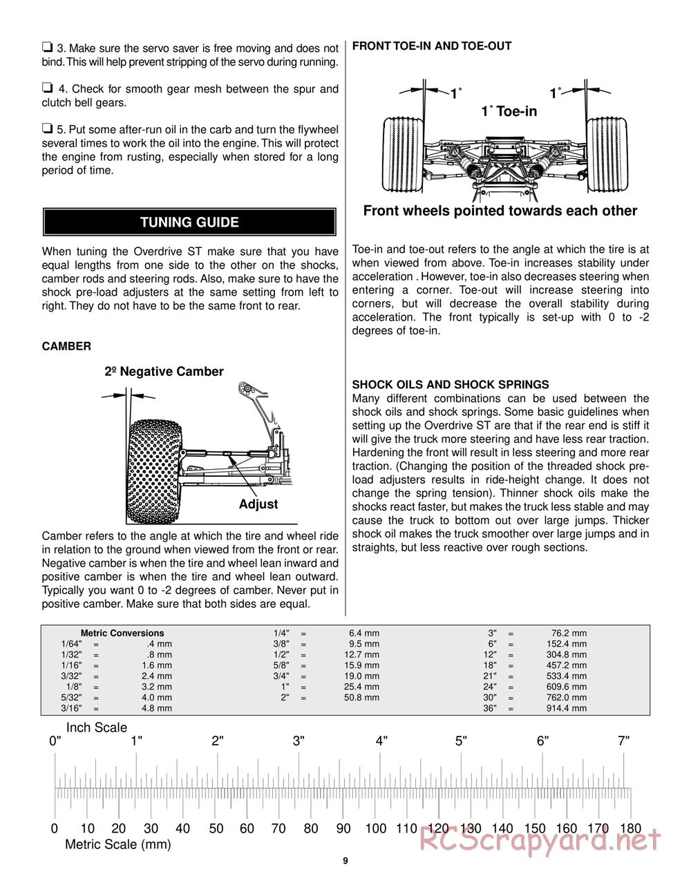 Duratrax - Overdrive ST - Manual - Page 9