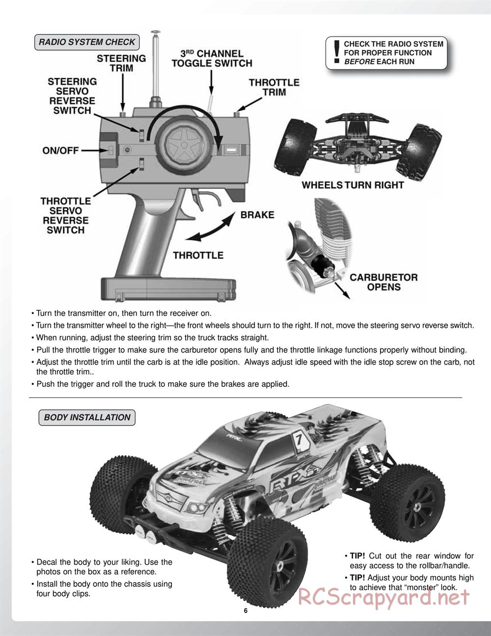 Duratrax - RT-X-27 - Manual - Page 6