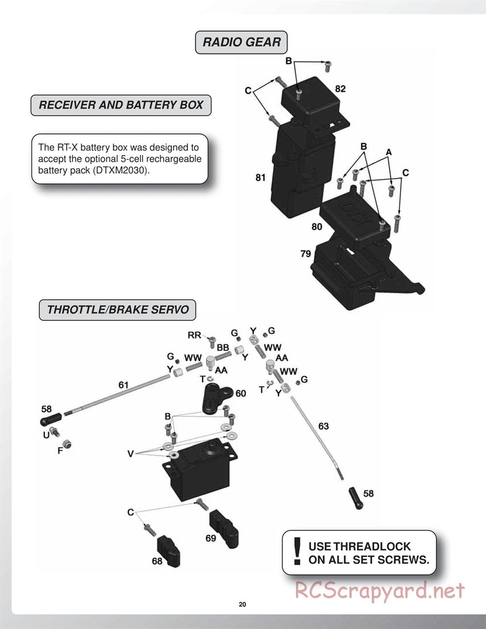 Duratrax - RT-X-27 - Manual - Page 20