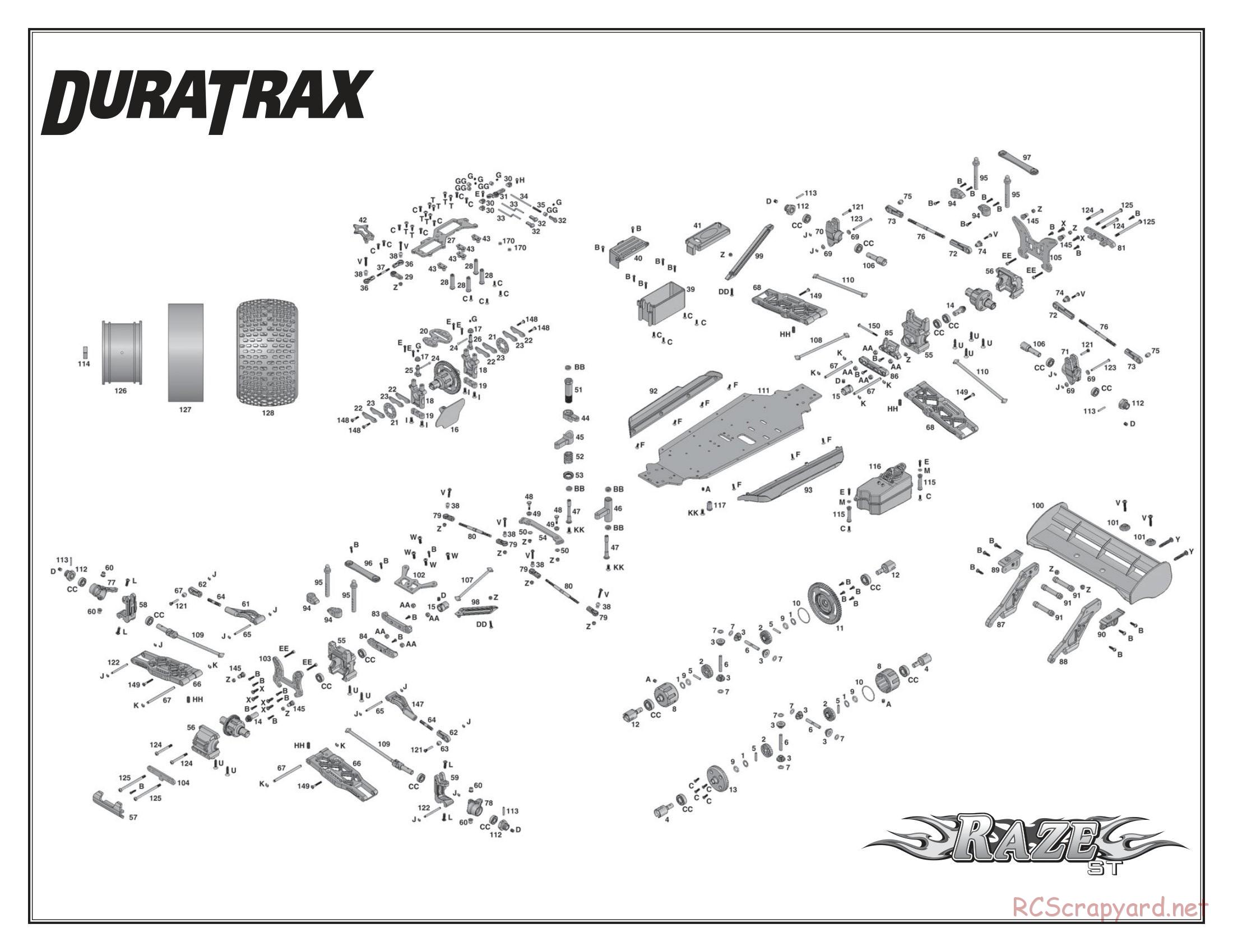 Duratrax - Raze ST - Exploded Views - Page 3