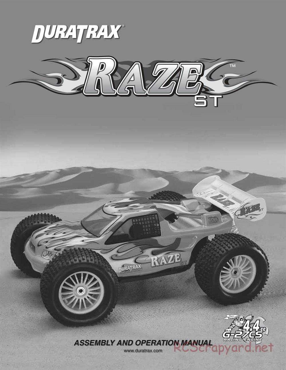 Duratrax - Raze ST - Manual - Page 1