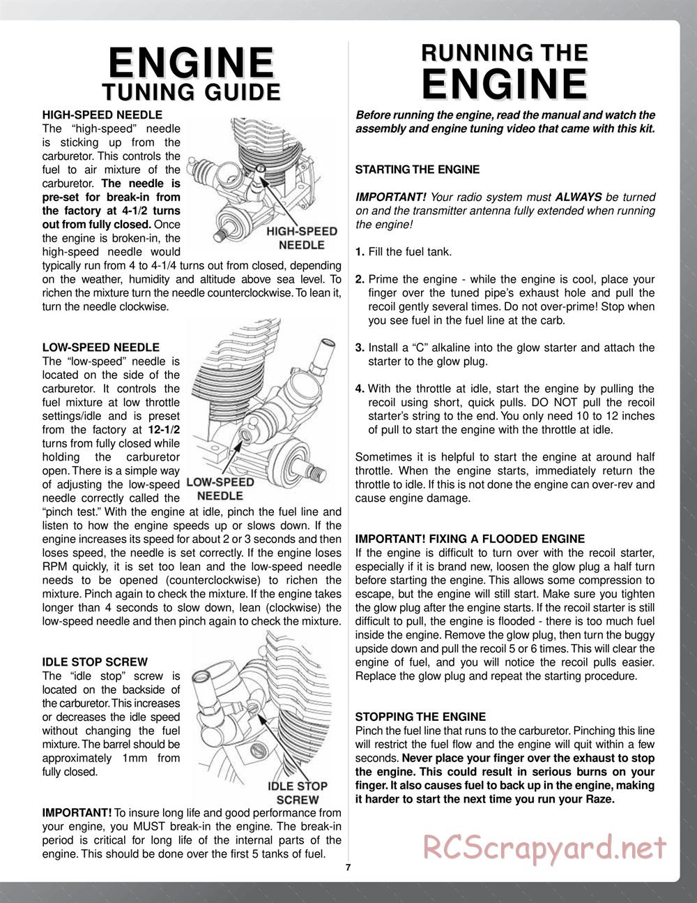 Duratrax - Raze - Manual - Page 7