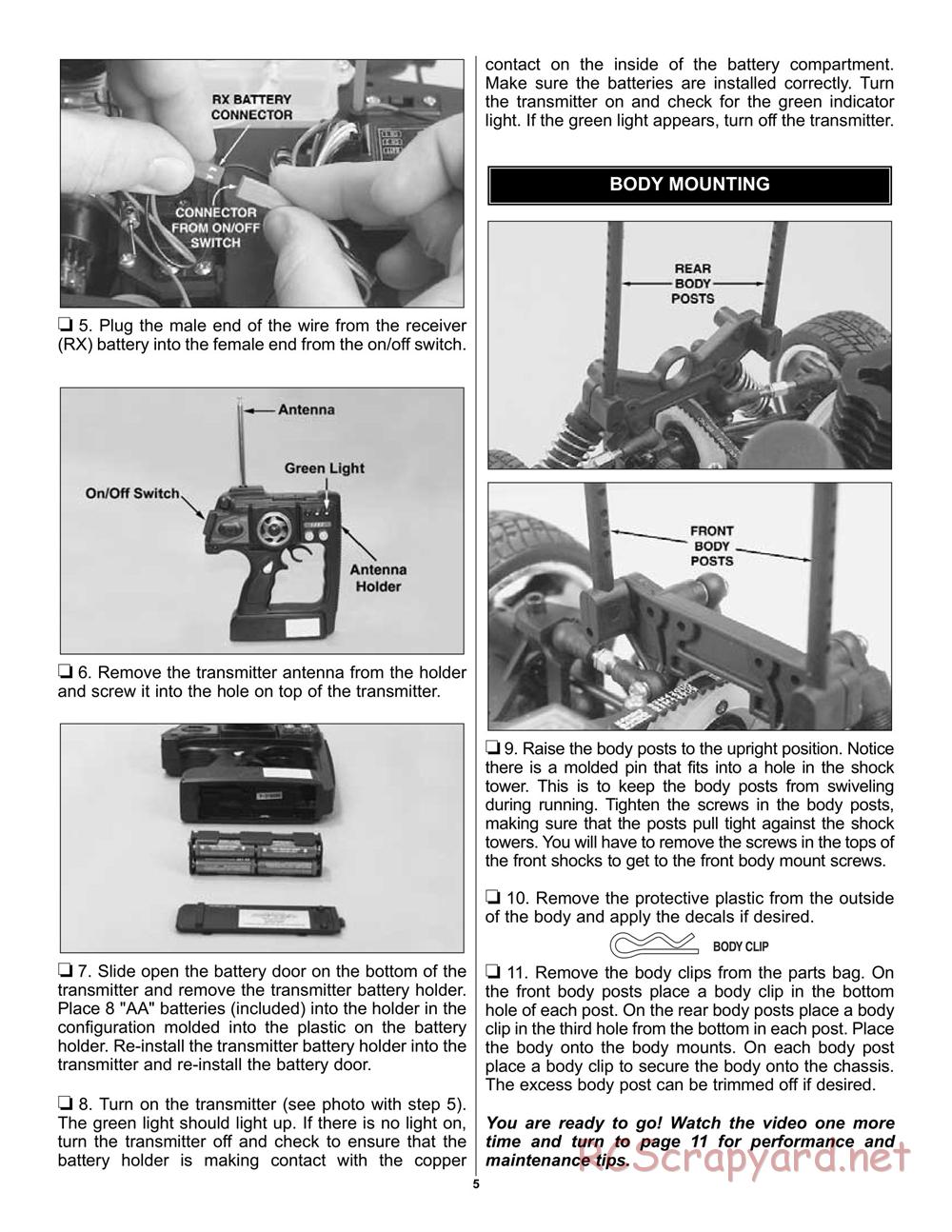 Duratrax - Street Force GP - Manual - Page 5