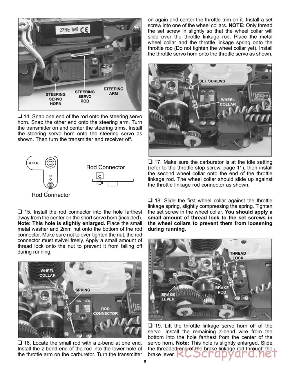 Duratrax - Street Force GP - Manual - Page 9