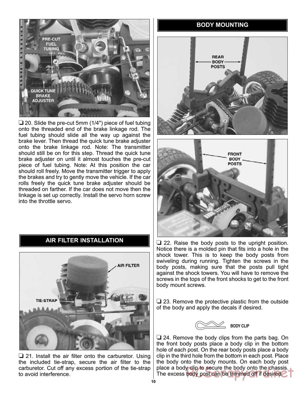 Duratrax - Street Force GP - Manual - Page 10