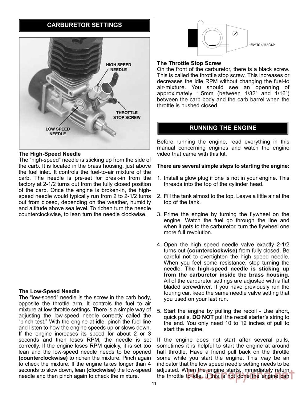 Duratrax - Street Force GP - Manual - Page 11