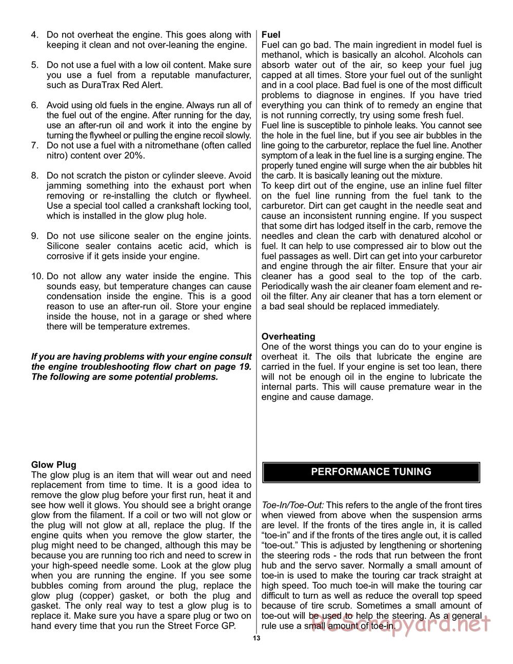 Duratrax - Street Force GP - Manual - Page 13