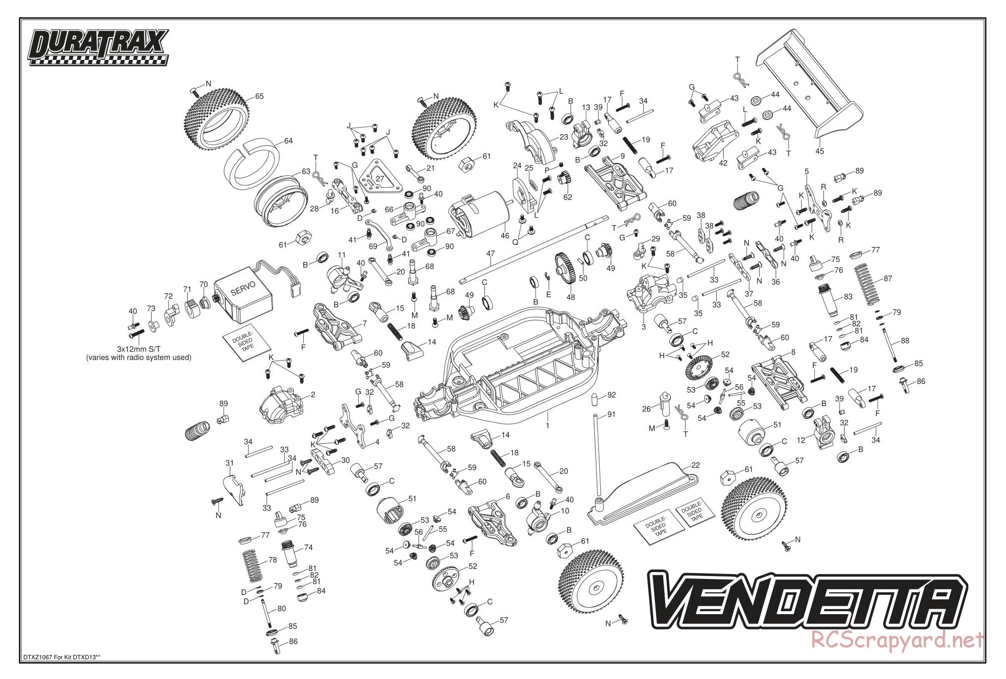 Duratrax - Vendetta Buggy - Exploded Views - Page 3