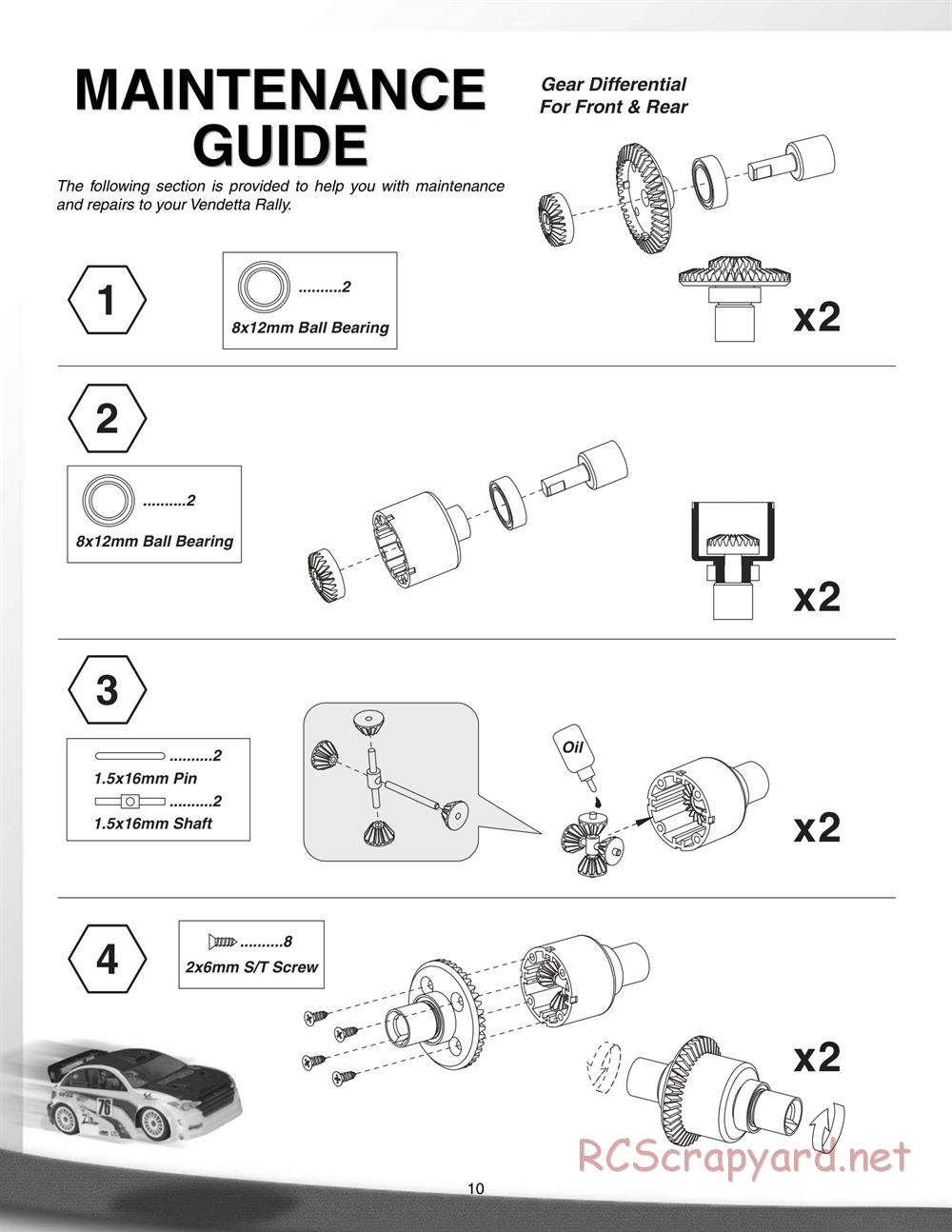 Duratrax - Vendetta Rally - Manual - Page 10