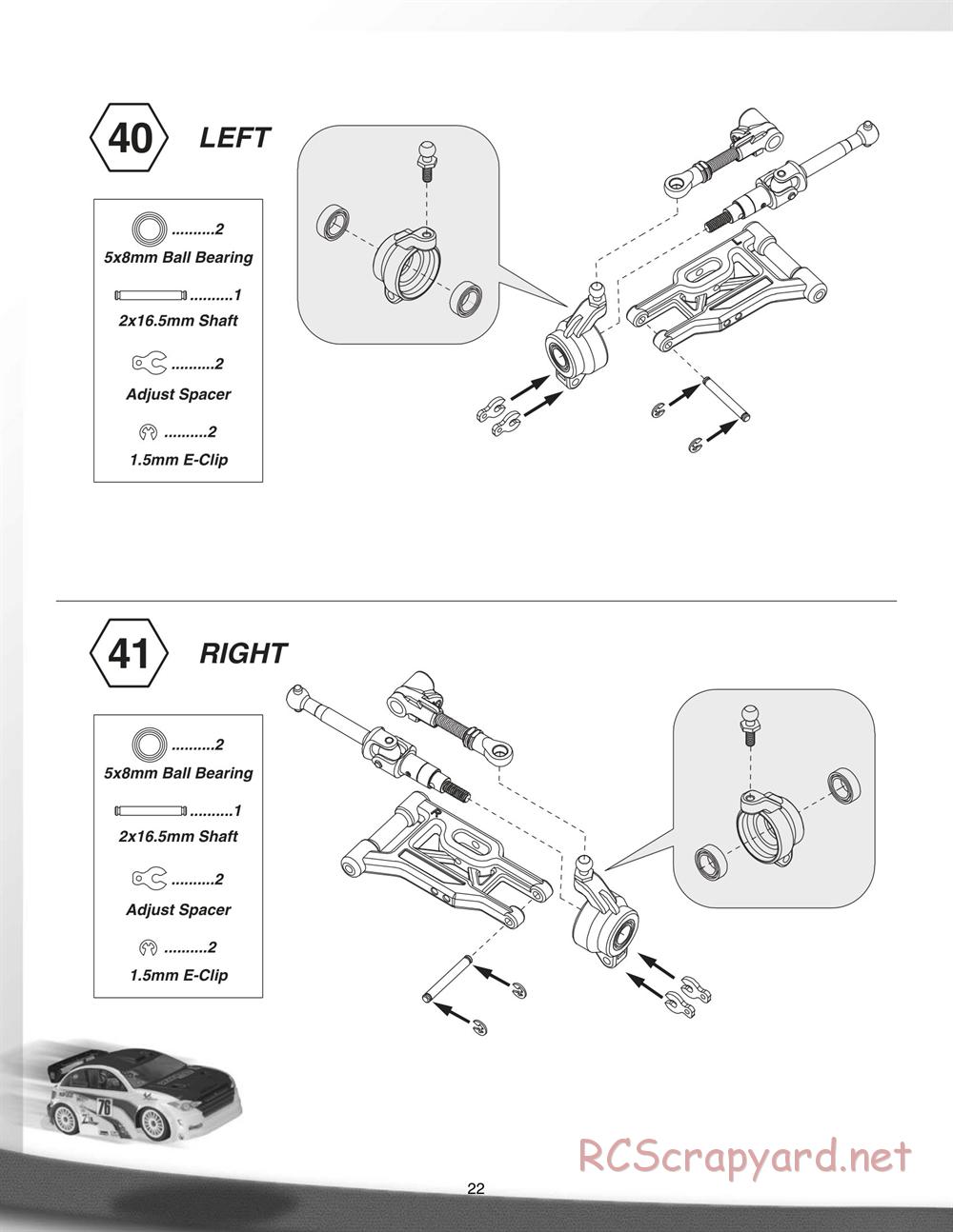 Duratrax - Vendetta Rally - Manual - Page 22