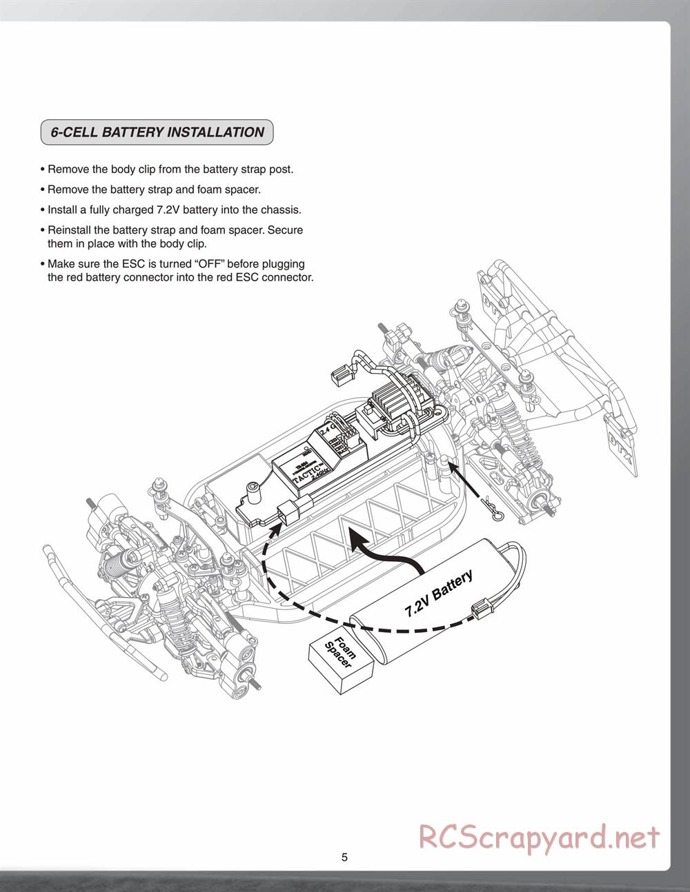 Duratrax - Vendetta SC - Manual - Page 5