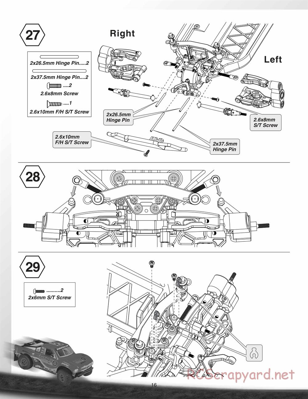 Duratrax - Vendetta SC - Manual - Page 16